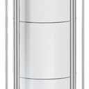 Brushed Nickel Toilet Paper Stand Free Standing Heavy Base 3 Rolls Toilet Paper Roll Holder for Bathroom Storage