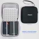 External Hard Drive Case (5" Interior) Shockproof, Water-Resistant and Lightweight Tech Organizer Travel Case for Hard Drive and Computer Accessories with Mesh Pocket & Lanyard