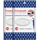 Upgraded Orthodontic Flossers for Braces - Ortho Dental Floss Picks, 50 Count (Pack of 2) (White)