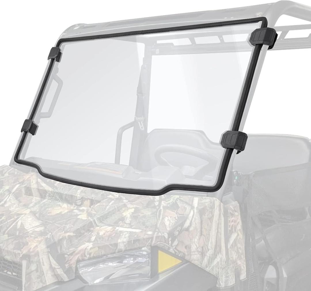KEMIMOTO Front Windshield Compatible with Ranger Midsize 570 500 SP/Crew 2016-2025, Scratch Resistant PC UTV Windshield Compatible with 2015-2021 Ranger ETX EV Accessories Parts (Not Fit FullSize)