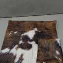 Cow Hide Print Throw Pillows Cover 18x18 Inch Brown Cowhide Faux Fur Pillow Covers Soft Farm Animal Skin Pillowcase Decorative Cusion Cover for Home Couch Bed Sofa Decor (Cowhide Funny Drawing)