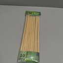 HOPELF 10PCS Bamboo Dowel Rods - 3/8 x 12 Inch - Wooden Sticks for Crafts, DIY Projects
