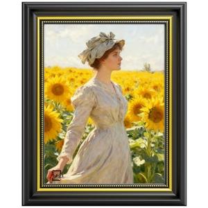 Abtgt Ornate Vintage Style 8.5x11 Picture Frame, Made of Tempered Real Glass for Tabletop or Wall Mount, 8.5 x 11 Frame for Home Decor, Black