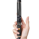 1 Inch Mini Travel Curling Iron, 100240V Travel Dual Voltage Curling Iron for Short Hair with 5 Heat Settings, Small Curling Wand with Temperature Memories and Lock, Rose Gold