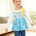 Toddler Girl Clothes Long Sleeve T-Shirt + Leggings Princess Toddlers Girls Outfits 2-7Y Kid 2Pcs Sets