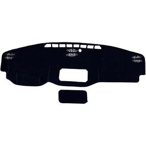 Dash Cover Mat for 2022-2024 2025 Toyota Tundra Dashboard Cover Mat Dash Carpet Protector Custom Fit Center Console Cover Sunshade Protector 2025 Tundra Accessories Pad No Glare (Black)