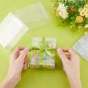 BENECREAT 72pcs Clear Wedding Favor Boxes, 4.25x3.4x1.5inch Transparent PVC Rectangle Gift Wrapping Box for Candy Chocolate Party, Valentine's Festival Gift Packaging