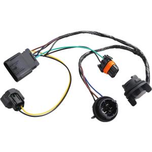 WMPHE Compatible with Headlight Wiring Harness Chevy Silverado 1500 2500HD 3500 3500HD 2007 2008 2009 2010 2011 2012 2013 2014, Lamp Wire Harness, Front Lamp Socket Wire OEM 15841609 25962806
