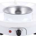 Electric Fondue Party Set Chocolate Melting Pot, 10 Skewers, 280ml Bowl, Detachable Tray for Parties, Date Night, Gifts (US Plug)