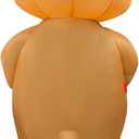 Stegosaurus Inflatable Hamster Costume for Adult - Funny Giant Hamster Blow Up Costumes for Men & Women Halloween Costumes Cosplay Party (Orange, L)