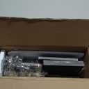 Vabches Over The Toilet Storage Cabinet, Storage Cabinet Over Toilet with Double Doors & Toilet Paper Holder Stand, Freestanding Toilet Shelf Space Saver with Anti-Tip Design & Adjustable Shelf, Black (W33.03'')