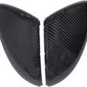 NewYall Carbon Fiber Look Door Side Mirror Cover Cap for VW Golf R GTI 2014-2018 Pair Left Driver and Right Passenger Side