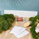 OLYCRAFT 6 Pcs Mini House Wainscoting 1:12 Scale Wainscot Interior Paneling Plastic Miniature Wall Panel Mini Wainscoting Wall Cladding for Minihouse DIY Miniature Ornaments for Miniatures Scene Model