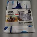 Jay Franco Kids Sheet Set with Fitted, Flat Sheets & Pillow Cover - Ultra-Soft Bedding with Pillowcase for Room Decor, Multi - Star Wars, 3 Piece Twin