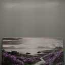 FUHAIHUA Canvas Wall Art For Living Room Wall Decor For Bedroom Office Wall Decoration Purple Flowers Landscape Painting Black And White Pictures Artwork Room Aesthetic Home Decor 20x40 In