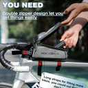 ROCKBROS Bike/Bicycle Phone Front Frame Bag, Waterproof, Tube Bag,Cycling Pouch, Bike Accessories for Men Compatible Phone Under 7