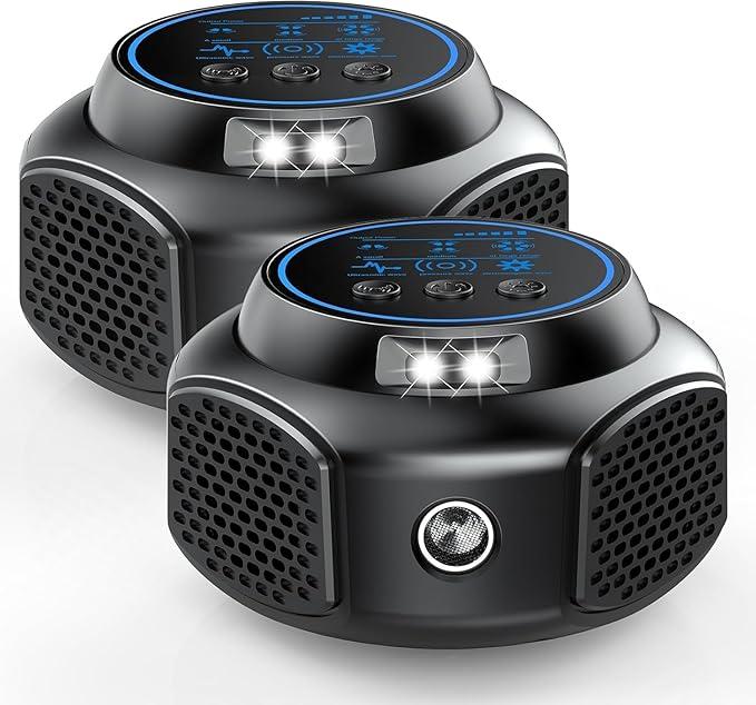 Ultrasonic Mouse Repellent Plug in, Indoor Pest Rodent Control for Mouse Mice Rat Squirrel, Electronic Repelling Device Mouse Traps for House Kitchen Garage 2 Pack