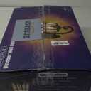 LONEDRUID Dusk to Dawn Sensor Outdoor Wall Light Fixtures Black Roman 17.71" H Exterior Wall Lantern Waterproof Sconce Porch Lights Wall Mount for House Garage Doorway, ETL Listed (Black & Gold Trim)