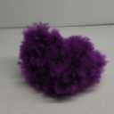 70s Afro Kinky Curly Wig For Women, Purple, Synthetic Fibers, Soft, Bouncy, Natural Looking, With Bangs