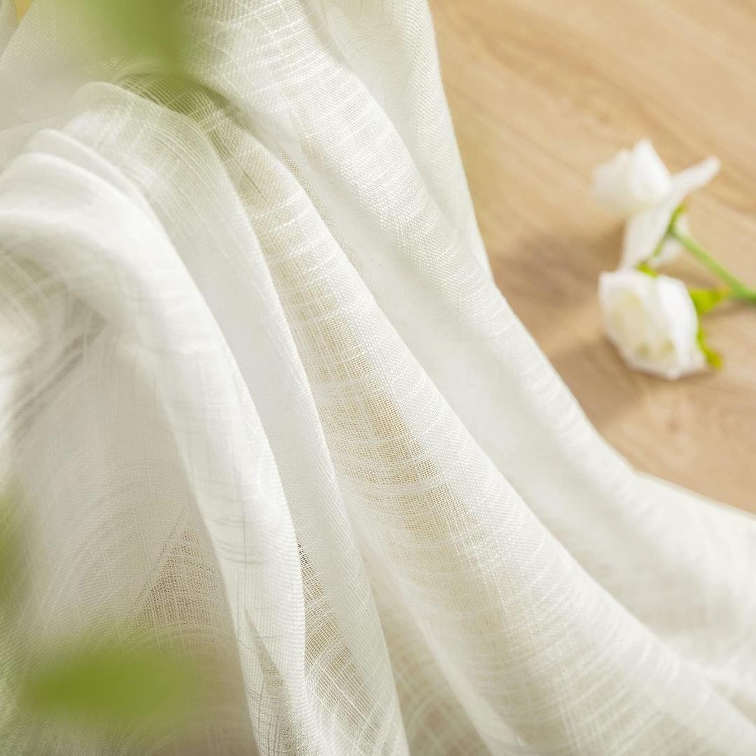 Curtains 52"x95", 2 Pack, White