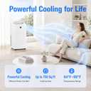 Garvee 14000 BTU Portable Air Conditioners, Cools Up to 750 Sq. Ft, 4-in-1 Portable AC Unit for Rooms with Remote Control, Quiet Operation, 24H Timer, Window Installation Kit for Home Office