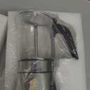 SIXAQUAE Stovetop Espresso Maker, Crystal Glasstop & Stainless Steel Espresso Moka Pot,Classic Italian coffee maker（360ml）