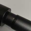 Matte Black Curtain Rods for Windows 48 to 86 Inch, 1-Inch Adjustable Drapery Rods with Aluminum End Cap and Brackets for Room Divider, Bedroom, Living room, Kitchen, Bathroom Etc