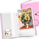 JoyCat 12 x 18 Art Portfolio Binder, 40 Pockets Display 80 Pages, Pink