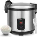 Commercial Rice Warmer,55 Raw/110 CUP Electric Rice Warmer,20L Portable Heavy Duty Food Warmer,122- 178 Adjustable Temperature Control Up to 24 Hours,Non-stick Inner Pot For Restaurant,Hotel