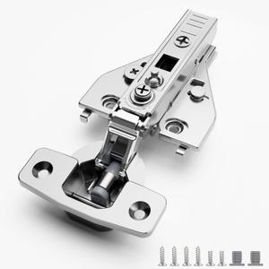 Soft Close Cabinet Hinges 20 Pack 4D Adjustable with Speed Control-Full Overlay 3/4 Inch Face Frame Hinges, Concealed Self-Closing Hinges for Frameless & Face Frame Cabinets
