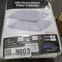 Quilted Pillow Protectors Queen Pair 20x30 Inches Extra Soft Thick Ultra Plush White Zippered Set of 2 Size Encasement