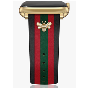 Designer Leather Bands with Charms Compatible with Apple Watch 38mm 40mm 41mm 42mm(S11/10) 44mm 45mm 46mm 49mm Women Men Strap for iWatch Series 11/10/9/8/7/6/5/4/3/2/1 SE 1/2/3 Ultra 1/2/3