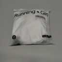 RUNNING GIRL High Impact Sports Bras for Women, High Support Running Strappy Women's Sports Bra with Sewn in Pads (White, XL)