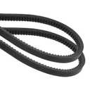uxcell 2Pcs AX23 EPDM V-Belt, Raw Edge Cogged Industrial Rubber V Belt 1/2" Width x 25" Outer Circumference