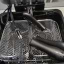 Alpha Living Electric Deep Fryer 4.5L Deep Fryer with Basket with 2-Quart and 4-Quart Baskets High-Grade Stainless Steel Temperature Control and Timer Ideal for Fried Chicken, Fries