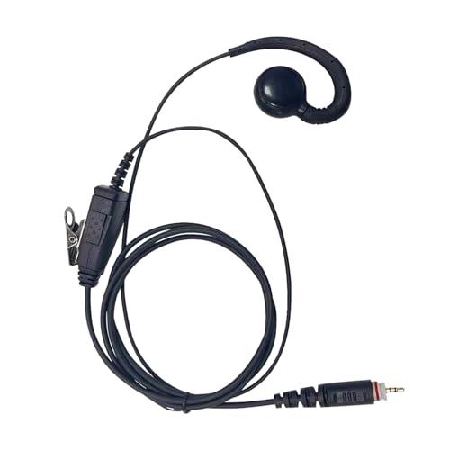 JUYODE C-Swivel CLP1010e Earpiece CLP1080e Ear Piece G-Shaped Walkie Talkie Headset with Mic PTT Compatible with Motorola 1010e 1080e CLP1040e CLP1083e CLPe446 CLP446e CLP107e CLPe Plus Portable Radio