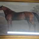 Gold Framed Wall Art Vintage Horse Canvas Art Farmhouse Animals Picture Wall Decor Antique Prints Rustic Paintings Country Artwork for Bedroom Bathroom Living Room 16x24 Inch