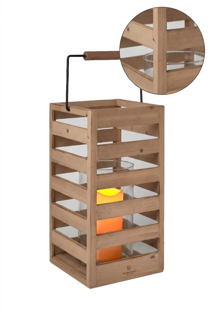 HD 14 IN Wood Lantern