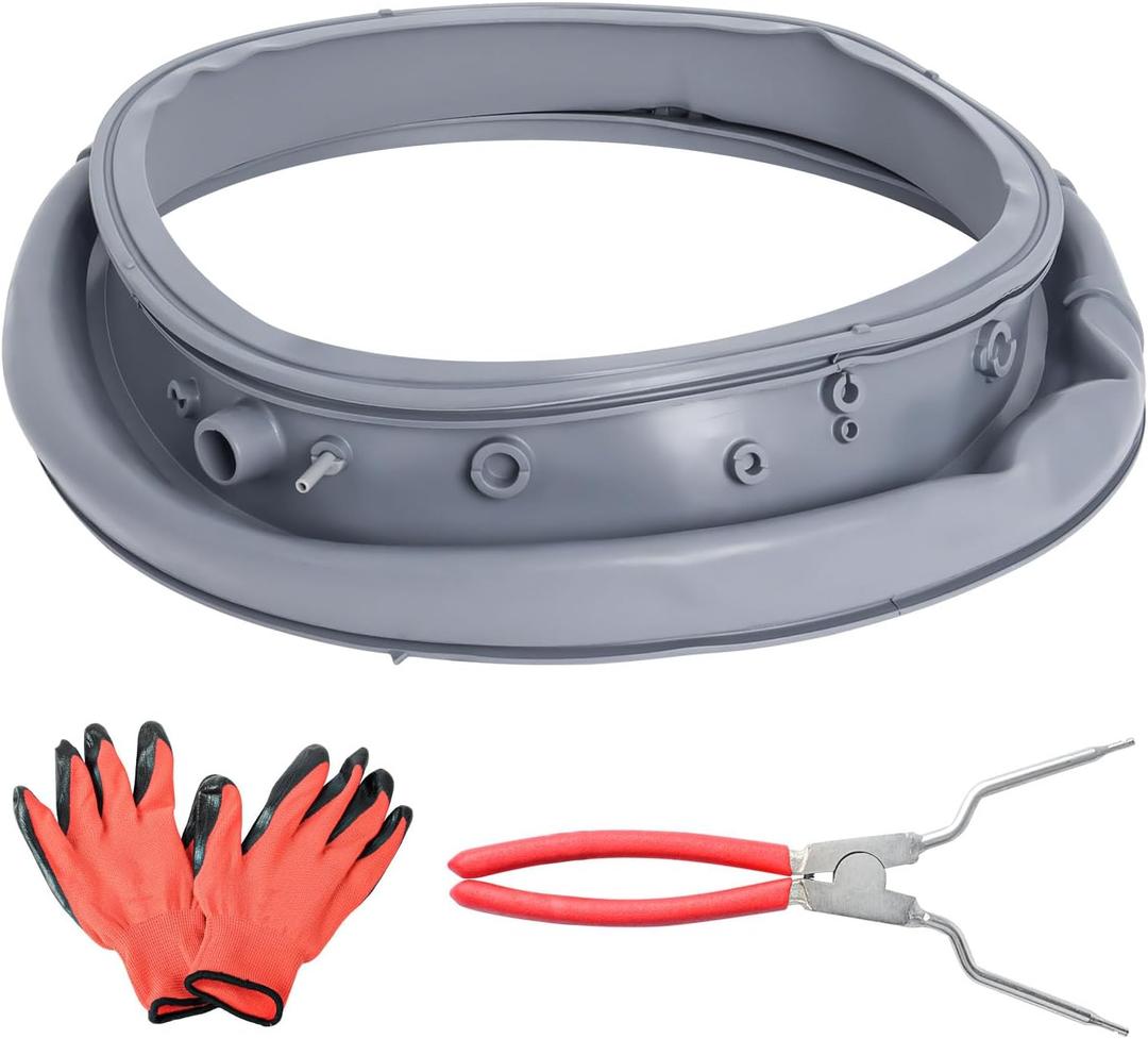 WF45K6200AW/A2 WF45K6200AZ Washer Door Seal Compatible with Samsung Washer Seal Replacement Parts, DC97-16140P DC97-19755A Washer Door Boot WF45M5500AP/A5 WF45M5500AZ/A5 Door Seal Gasket