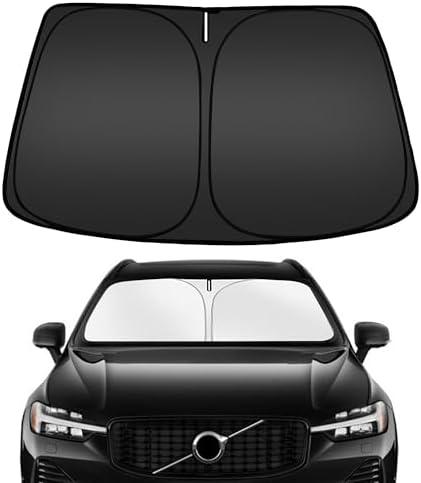 ARISMOTOR Windshield Sun Shade for Volvo XC60 2018-2025 2026, Custom Fit Foldable Front Window Sunshade Sun Visor Protector, Block UV Rays Keep Your Car Cooler