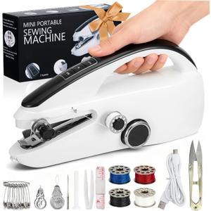 Handheld Sewing Machine for Beginners, Easy to Operate and Fast Stitch Suitable for Clothes,Fabrics and Quick Home Repairs for Mom Birthday Valentine's Day Christmas