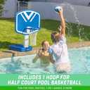 GoSports Splash Hoop 2-in-1 Pool Basketball Hoop & Volleyball Net Game Set