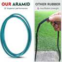 Bule Aramid Cord Mower Deck Cutting Belt for Exmark 1-413308 413308 Husqvarna 574845603 Cub Cadet 754-04138 754-04138A 954-04138 954-04138A Hustler 791335 5/8 X 143 Inch