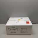 J-FAMILY 14.5'' x 10.6'' Small Vessel Sink Bathroom Above Counter White Porcelain Ceramic Rectangular Sink Bowl Gold Trim Decoration Small Vanity Sink Lavatory Wash Basin