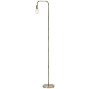 Globe Electric 67068 Holden 70" Floor Lamp, Matte Brass, in-Line On/Off Foot Switch
