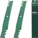 UDC Parts 942-04290 Mower Blades Replacement for 46 Inch Cub Cadet XT1 LT46 6 Point Star 942-04290A LTX 1045 1046 XT2 LX46 742-04290-X 942-04244A Craftsman / 2 Pack Mulching Gator