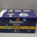 Pampers ZZZ Overnight Diapers, Size 4 (22-37 lbs), 104 Count, Nighttime Protection Disposable Baby Diaper, Night Time Leak and Skin Protection