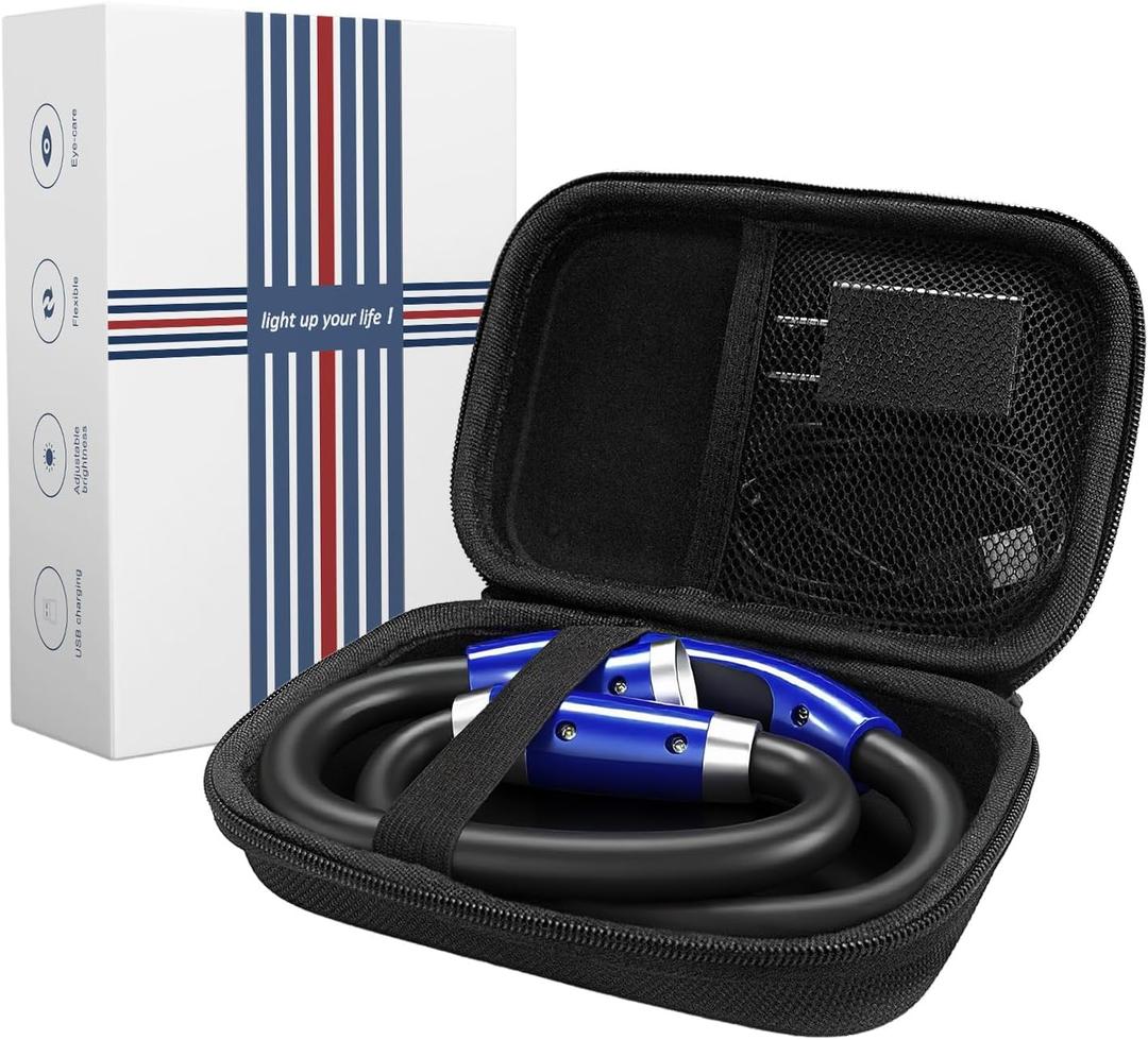 Vekkia Case for Book Light with Charger, Compatible Book Light, Portable Storage Carrying Holder for USB Cable, Case Only