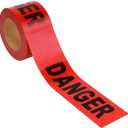 PS DIRECT PRODUCTS: Heavy Duty Danger Tape - 3 inch x 1000 feet - Stark Red w/Bold Black Legend for Best Readability - Maximum Visibility - Designed for Danger/Hazardous Areas