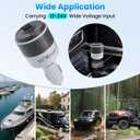 Starlink Mini Car Adapter, 3-in-1 Car Charger for Starlink Mini, 12V to 24V DC Step Up Converter with Dual USB Ports, Cigarette Lighter Adapter for Starlink Mini Power Supply,Ideal for RV,Boat,Trailer
